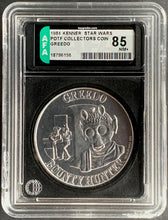 Load image into Gallery viewer, Star Wars 1984 Vintage Kenner POTF Coin Greedo AFA 85