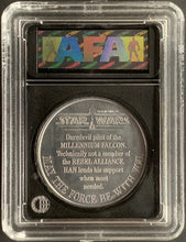 Load image into Gallery viewer, Star Wars 1984 Vintage Kenner POTF Coin Han Solo Trench Coat AFA 80+