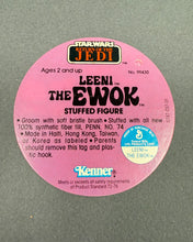 Load image into Gallery viewer, Leeni the Ewok Stuffed Figure Hang Tag - Styled Font