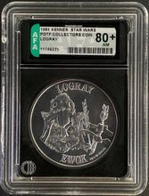 Load image into Gallery viewer, Star Wars 1984 Vintage Kenner POTF Coin Logray AFA 80+