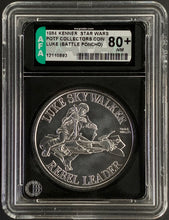 Load image into Gallery viewer, Star Wars 1984 Vintage Kenner POTF Coin Luke Battle Poncho AFA 80+