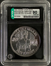 Load image into Gallery viewer, Star Wars 1984 Vintage Kenner POTF Coin Luke Bespin Fatigues AFA 90