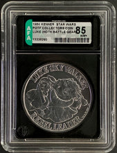 Load image into Gallery viewer, Star Wars 1984 Vintage Kenner POTF Coin Luke Hoth Battle Gear AFA 85