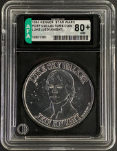 Load image into Gallery viewer, Star Wars 1984 Vintage Kenner POTF Coin Luke Jedi Knight AFA 80+