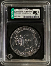 Load image into Gallery viewer, Star Wars 1984 Vintage Kenner POTF Coin Princess Leia Organa AFA 80+
