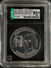 Load image into Gallery viewer, Star Wars 1984 Vintage Kenner POTF Coin Princess Leia Organa AFA 80+
