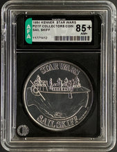 Load image into Gallery viewer, Star Wars 1984 Vintage Kenner POTF Coin Sail Skiff AFA 85+