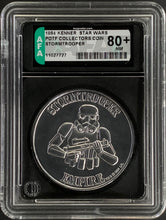 Load image into Gallery viewer, Star Wars 1984 Vintage Kenner POTF Coin Stormtrooper AFA 80+