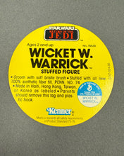 Load image into Gallery viewer, Wicket W. Warrick Stuffed Figure Hang Tag