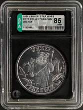 Load image into Gallery viewer, Star Wars 1984 Vintage Kenner POTF Coin Wicket AFA 85
