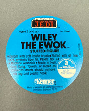 Load image into Gallery viewer, Wiley The Ewok Stuffed Figure Hang Tag - 3 Back
